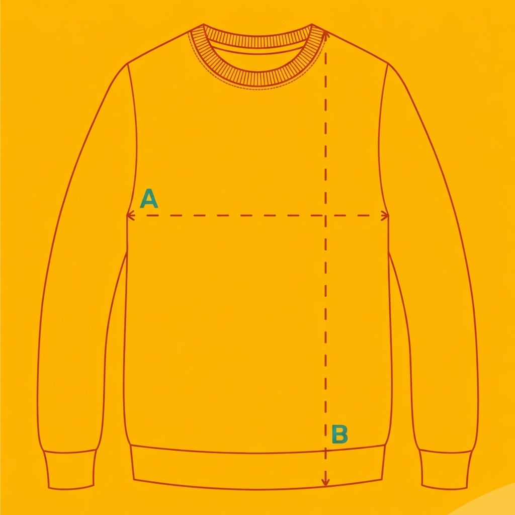 Guía de talles para Buzos / Sudaderas