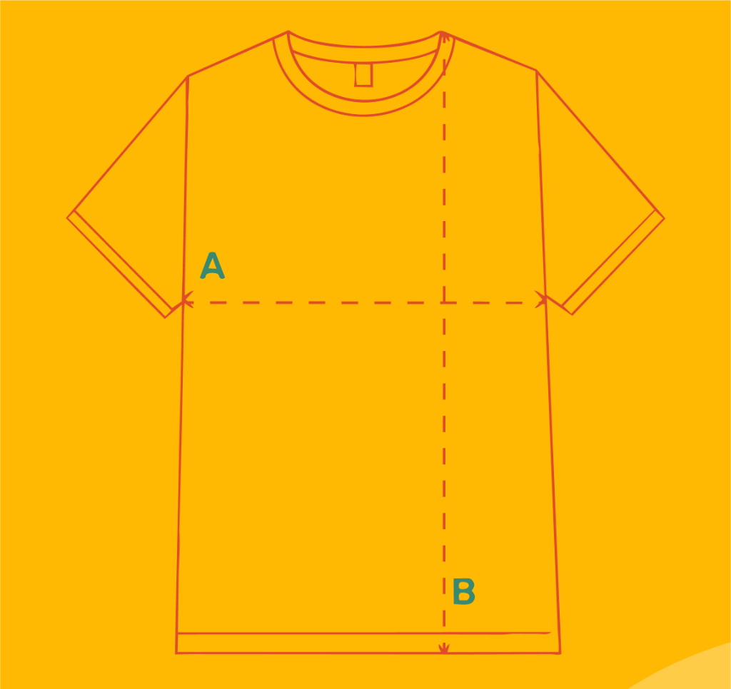 Guía de talles para Camisetas